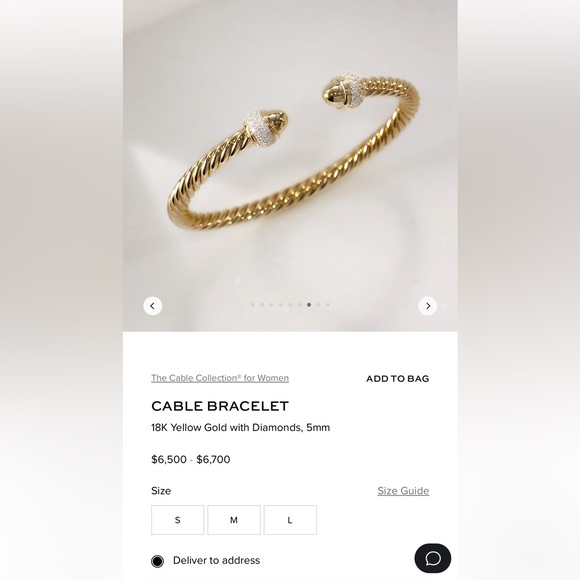 David Yurman gold bracelet - Picture 11 of 14